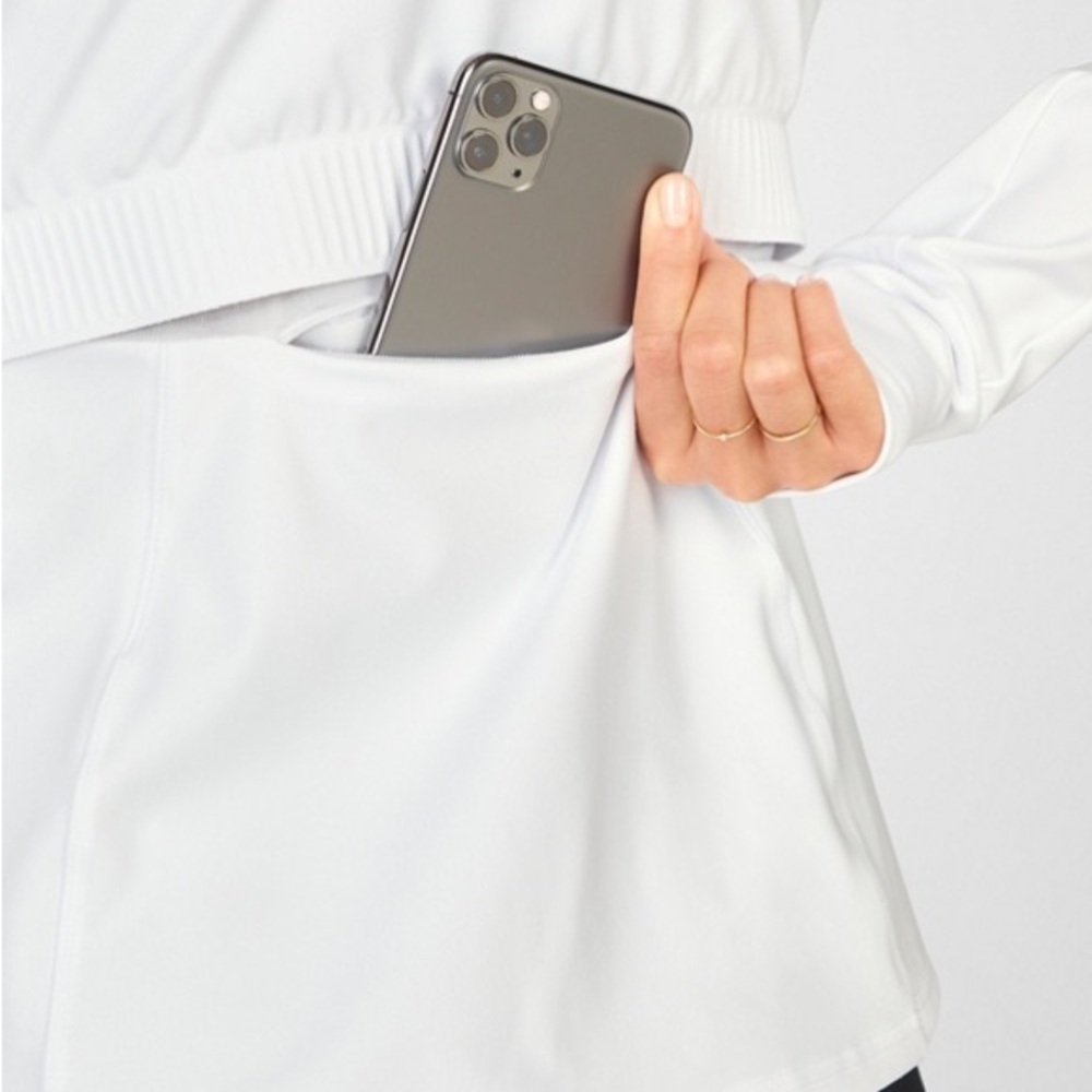 Fabletics Trinity Performance Jacket, White, Size… - image 4